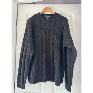 Old Navy Vintage Wool Blend Cable Knit‎ Chunky Womens Sweater Cottagecore